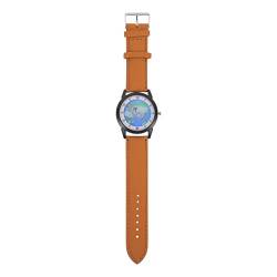 Quarz-Uhren für Damen, Digitale Armbanduhr, PU-Armbanduhr, Unisex, lässige Uhr, kreative Paar-Uhren, , M, Riemen von UKCOCO