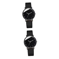 UKCOCO 2 Stücke Damen Quarzuhr Digitaluhr Kinder Digitaluhr Mode Uhren Für Armreif Uhr Kinderuhr Mädchen Lederband Armbanduhr Stilvolle Uhr Damen von UKCOCO