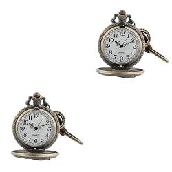UKCOCO 2St Schlüsselanhänger Uhr Taschenuhr Geschenk Clip auf Krankenschwester Geschenke Krankenschwester schlüsselanhänger Vintage Uhrenanhänger Vintage hängende Taschenuhr Jahrgang von UKCOCO
