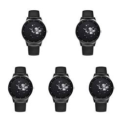 UKCOCO Armbänder von 5 M?nnern Armbanduhren Frauen Damen Uhren Armbanduhr für M?nner Armbanduhr für Geschenkmaschinen Armbanduhren Astronaut Armbanduhr Uhrenarmband Für Männer von UKCOCO