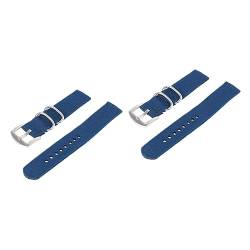 UKCOCO Armband 2 Stück Wasserdichter Canvas Gürtel Für Herren Nylon-Uhrenarmband von UKCOCO