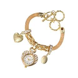 UKCOCO Charm-Armbänder 1stk Armbanduhr Elegante Damenuhr Armband Mit Uhr Armreifen Für Damen Elegantes Damenarmband Manschettenarmband Exquisite Armbandkette Fräulein Erdfarben Schmuck von UKCOCO