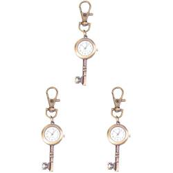 UKCOCO Damen Halskette 3 STK Kleidung Dekoration Uhr Taschenuhr Retro-uhrenanhänger Vintage Uhrenanhänger Herrenuhren Für Frauen Uhr Ansteckuhr Uhrentasche Runden Mann Frauen Halskette von UKCOCO