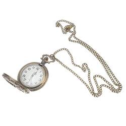 UKCOCO Eine Halskette Kleidung Dreidimensionales Muster Quarz mit Kette Halskette Uhr für Frauen M?dchen Hängende Taschenuhr Kettenuhr von UKCOCO