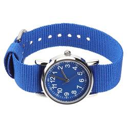 UKCOCO Kinderuhr Geflochtenes Uhrenarmband wasserdichte Armbanduhr Mode Quarzuhr Kinderuhr Blau von UKCOCO