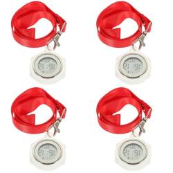 UKCOCO Schlüsselhalter Krankenschwesteruhr Digitaluhren Für Studenten Krankenschwesterabzeichen Uhren Für Frauen - Pflegeuhr Gürteluhr Schnallen-Design Betrachten von UKCOCO