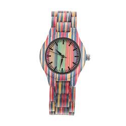 UKCOCO Schwarzes Armband Bambusholzuhr Kreative Frauen Uhren Mode Armbanduhr Damenarmbänder von UKCOCO