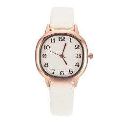 UKCOCO Vintage Square Zumeral Watch Leder Armband Wasserdichtes Fashion Casual Kleid für Frauen Teenager Mädchen Geschenke von UKCOCO