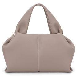 UKETO Umhängetasche Handtasche Umhängetasche for Damen schicke Dumpling Cloud-Tasche Clutch-Geldbörse (Grau) von UKETO