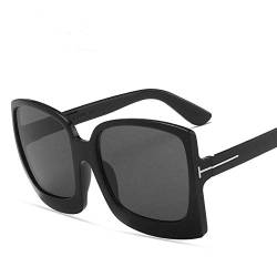 UKKD Sonnenbrille Retro Sonnenbrille Square Rahmen T Form Sonnenbrille Damenmode Straße Schießen Frauen Sonnenbrille Trendy Großer Rahmen von UKKD