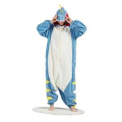 ULEEMARK Ganzkörper Karneval kostüm Fasching Cosplay Persönlichkeiten Tierkostüm Herren Damen Erwachsene Onesie(Tyrannosaurus Rex,XL) von ULEEMARK