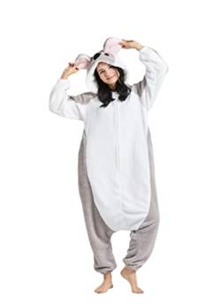 ULEEMARK Onesie Tier Damen Sleepwear Erwachsene Hoodie Tier Pyjamas Koala-M(156-167CM) von ULEEMARK