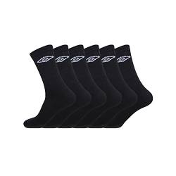 Sportsocken Herren Empfindliche Haut, Socken Herren, Bewegungsfreiheit, Atmungsaktiv (6er Pack), Schwarz, 43/46 von UMBRO