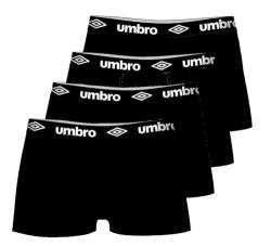 UMBRO Herren Boxershorts - Hipster in 4er Pack 1, Farbe:Schwarz, Textil:XXL von UMBRO