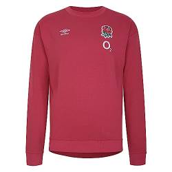 Umbro Herren England Fleece Sweat (O2) Sweatshirt, Rot (Earth Red), XL von UMBRO