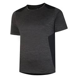 Umbro Herren Pro Training Marl Poly Tee T-Shirt, Schwarz, L von UMBRO