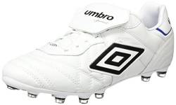 Umbro Herren Speciali Eternal Pro Hg Fußballschuhe, Weiß (White/Black/Clematis Blue Daz) von UMBRO