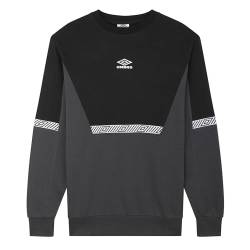Umbro Herren Sportstyle Club Sweat Pullover, Woodland Grey/Black, L von UMBRO