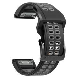 UMCNVV 22 x 26 mm, atmungsaktives Schnellverschluss-Armband für Garmin Fenix 7X Pro 6X 5X Fenix 7 Fenix 6 Fenix 5 Smartwatch, Silikon-Armband, 22mm For 935/945, Achat von UMCNVV