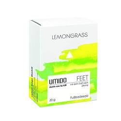 UMIDO Fußbadesalz 20 g Lemongrass - Badezusatz - Fußbad - Fußpflege bei Fußpilz - Nagelpilz - Fußgeruch - 1 x Badesalz 20 g (2-FPF) von UMIDO - dermis care by LLM