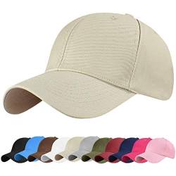 UMIPUBO Baseball Cap Outdoor 6 Panel Unisex Basecap Klassisch Sport Mütze Lässig Baseballkappe (Beige) von UMIPUBO