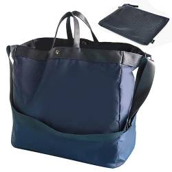 wasserdichte Nylon-Gepäcktasche, Tragbare Kleidung Für Kurzstreckenreisen, Eine Schulteraufbewahrung, Sport-Yoga-Tasche,Blau,40cm von UMMEI