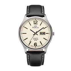 UMR RUHLA Classic 17078, Armbanduhr, Herren, Quarz, Big Date, Lederband, 3 bar von UMR RUHLA