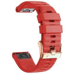 UNCASO 20 mm Smartwatch-Armband für Garmin Fenix 7S/5S Plus/6S/6S Pro, Schnellverschluss-Armband, Silikon-Armband, Roségold, For D2 Delta S, Achat von UNCASO