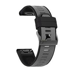 UNCASO 22 x 26 mm Smartwatch-Silikonarmband für Garmin Fenix 5 5X Plus 6 6X Pro 3HR Fenix 7 7X D2 Easy Quickfit Uhrenarmband Correa, 22 mm, Achat von UNCASO