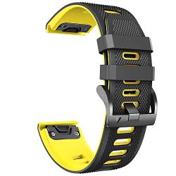 UNCASO 26 mm 22 mm Schnellverschluss-Uhrenarmband für Garmin Fenix 6 6X Pro 5X 5 Plus 3HR Silikon-Armband für Garmin Enduro MK2 MK1, 22mm Fenix 6 6 Pro, Achat von UNCASO