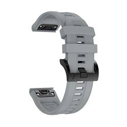 UNCASO Bedrucktes Smart-Armband für Garmin Fenix 7 7X 6 6X Pro 5X 5 Plus 3 3HR VERTIX Epix Gen 2 Schnellverschluss-Armband aus Silikon (Farbe: L, Größe: für Descent G1 Solar) von UNCASO