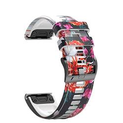 UNCASO QuickFit Smartwatch-Armband für Garmin Fenix 7X 7 6X 6 Pro 5 5X/Epix / Descent MK2i Schnellverschluss-Armband aus Silikon, 26mm Fenix 7X, Achat von UNCASO