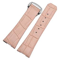 UNCASO Uhrenarmband aus echtem Leder für Omega Constellation Double Eagle Serie, Herren und Damen, 17 mm / 23 mm Uhrenarmband, 17mm rosegold, Achat von UNCASO