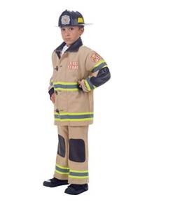 Boy's Tan Fire Fighter Costume Medium von UNDERWRAPS