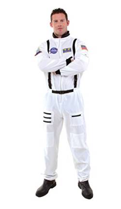 UNDERWRAPS Costumes Herren Astronaut Kostüm, Weiß, X-Large von UNDERWRAPS