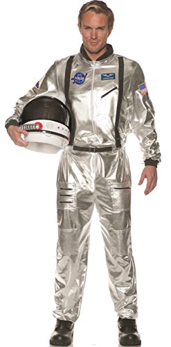 UNDERWRAPS Herren Silbernes Astronauten Kostüme in Erwachsenengröße, Silber, XXL von UNDERWRAPS