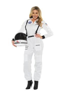UNDERWRAPS Klassisches Astronauten-Kostüm für Damen, Astronaut - Weiß - Small von UNDERWRAPS