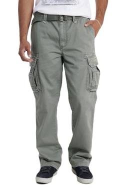 UNIONBAY Herren Survivor Iv Relaxed Fit Cargo Pant Freizeithosen, Leaf, 40W / 32L von UNIONBAY