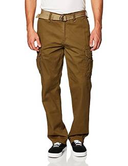 UNIONBAY Herren Survivor Iv Relaxed Fit Cargo Pant Freizeithosen, golden Brown, 36W / 30L von UNIONBAY