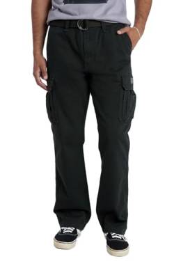 UNIONBAY Herren Survivor Iv Relaxed Fit Cargo Pant Freizeithosen, schwarz, 42W / 32L von UNIONBAY