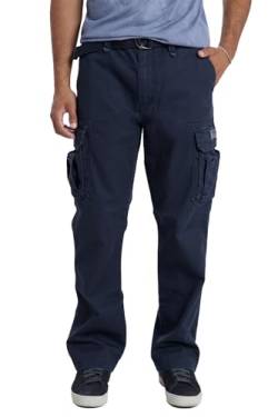 UNIONBAY Herren Survivor Iv Relaxed Fit Cargo Pant-Reg Big and Tall Sizes Freizeithosen, True Navy, 32W / 32L von UNIONBAY