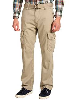 UNIONBAY Herren Survivor Iv Relaxed Fit Cargo Pant-Reg Big and Tall Sizes Freizeithosen, beige, 36W / 34L von UNIONBAY