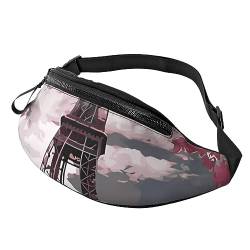 Four Seasons Spring Tree Bauchtasche mit verstellbarem Riemen, Hüfttasche für Männer und Frauen, Reisen, Wandern, Laufen, eifelturm-design, Einheitsgröße von UNIOND