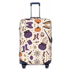 UNIOND Magic Witch Bohemian Drawing Printed Luggage Cover Elastic Suitcase Cover Travel Luggage Protector Fit 18-32 Inch Luggage, Schwarz , M von UNIOND