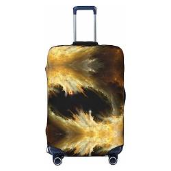 UNIOND nebula hd bedruckte Gepäckabdeckung, elastische Kofferabdeckung, Reisegepäckschutz, passend für 45,7-81,3 cm Gepäck, Schwarz , XL von UNIOND