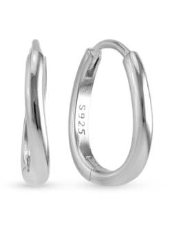 UNIQA Jewels - 925er Sterling Silber Ring Damen, 18K vergoldete Ohrringe für Frauen und Mädchen, Kleine Kreise, Antiallergische Ohrringe ohne Nickel von UNIQA JEWELS
