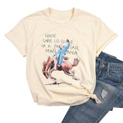 UNIQUEONE Süßes Häschen-Hemd, Damen, neues Album, T-Shirt, Konzert-Shirt, Hip-Hop-Fan, Geschenk, kurzärmelig, aprikose, Mittel von UNIQUEONE