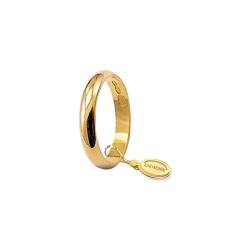 UNOAERRE Klassischer Ehering, 3 g, aus 18-karätigem Gold (Gelbgold, 14), 14, Gold von UNOAERRE