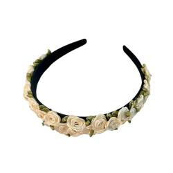 Damen Weihnachten Stirnbänder 3d Blumenstirnband Romantische Handgefertigte Rosenhaarband von UNeedVog