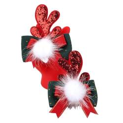 Damen Weihnachten Stirnbänder 3d -pailletten Antlers Haarband Wildleder -bogen Kopfstücke von UNeedVog